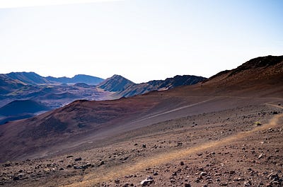 The sliding sands trail that starts at the visitor center and goes all the way to the bottom of the crater